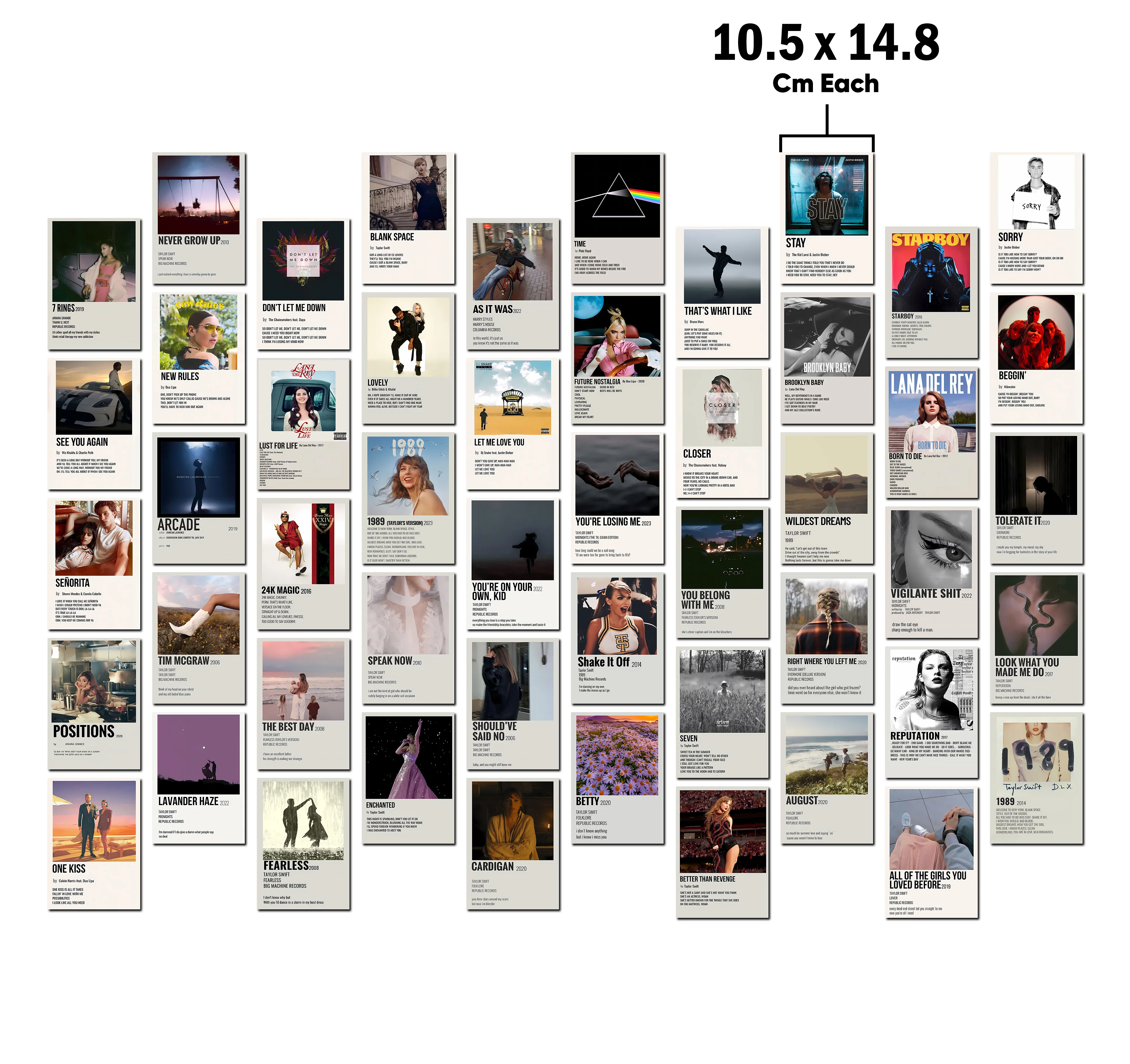 50 Epic Music Card Collage Set - Image 2