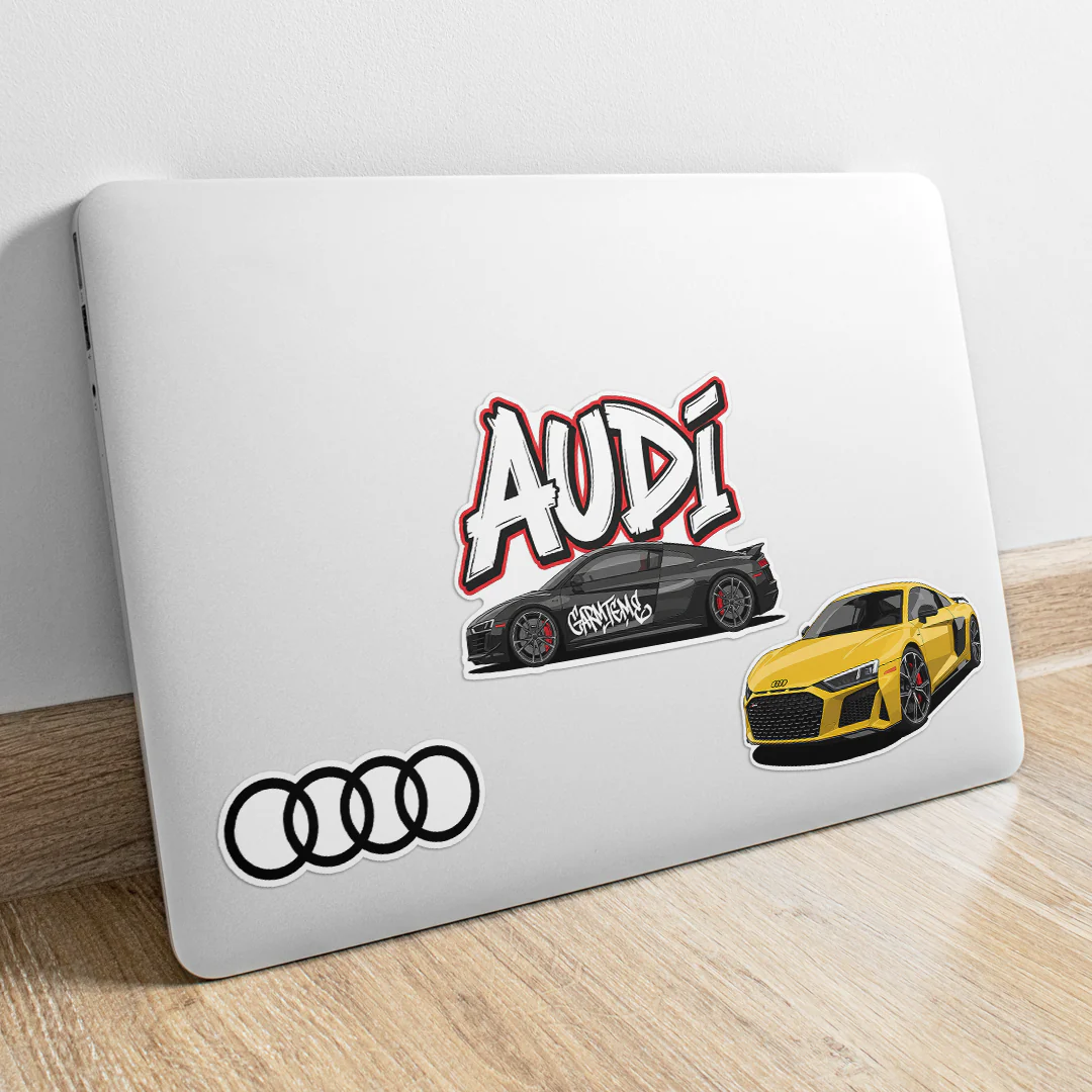 Audi Car Stickers #01 | Stickerized | 5 Stickers - Image 2