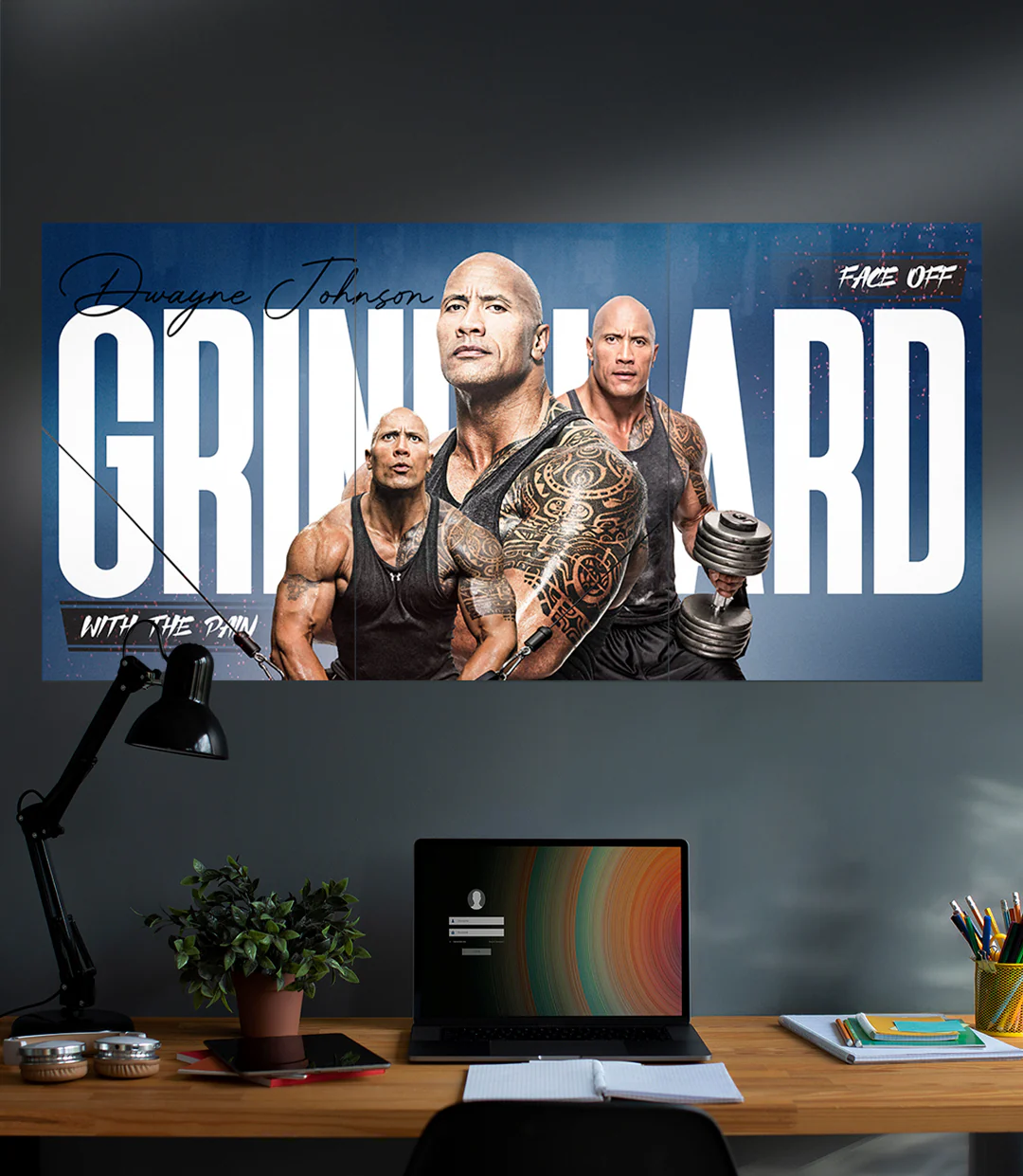 Grind Hard X Dwayne Johnson | Motivation | 3 Piece Set - Image 2
