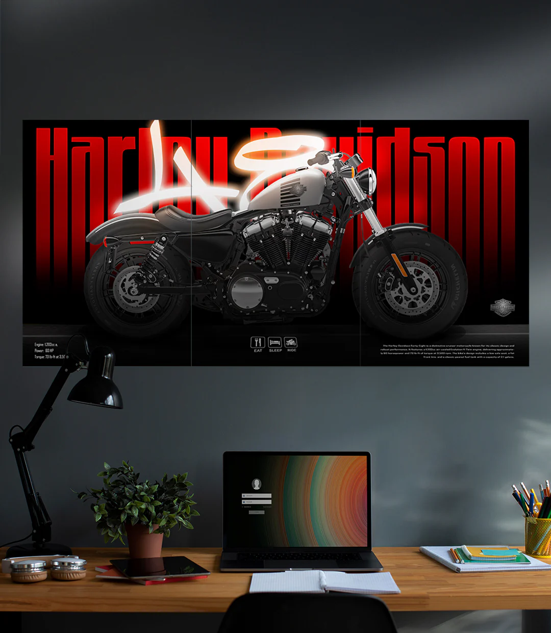 Harley Davidson | Bike Set | 3 Piece Set - Image 2