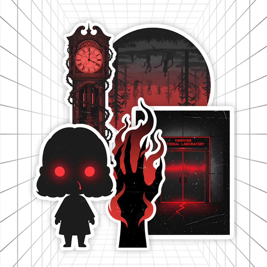 Hawkins Upside Down | Stranger Things #01 | Stickerized | 5 Stickers - Image 2