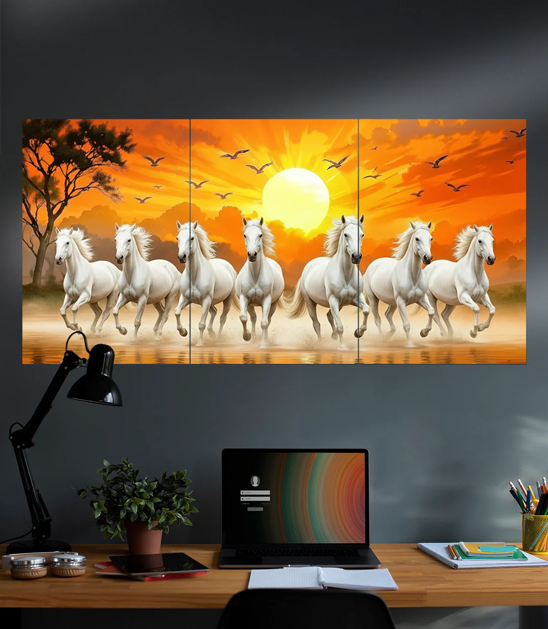 Seven lucky horses | Devotional | 3 Piece Set - Image 2