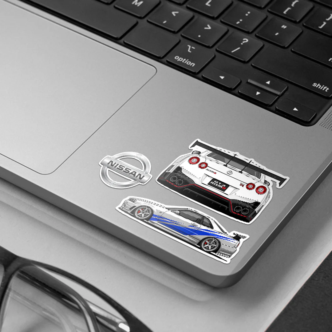 Nissan Car Stickers #01 | Stickerized | 5 Stickers - Image 2