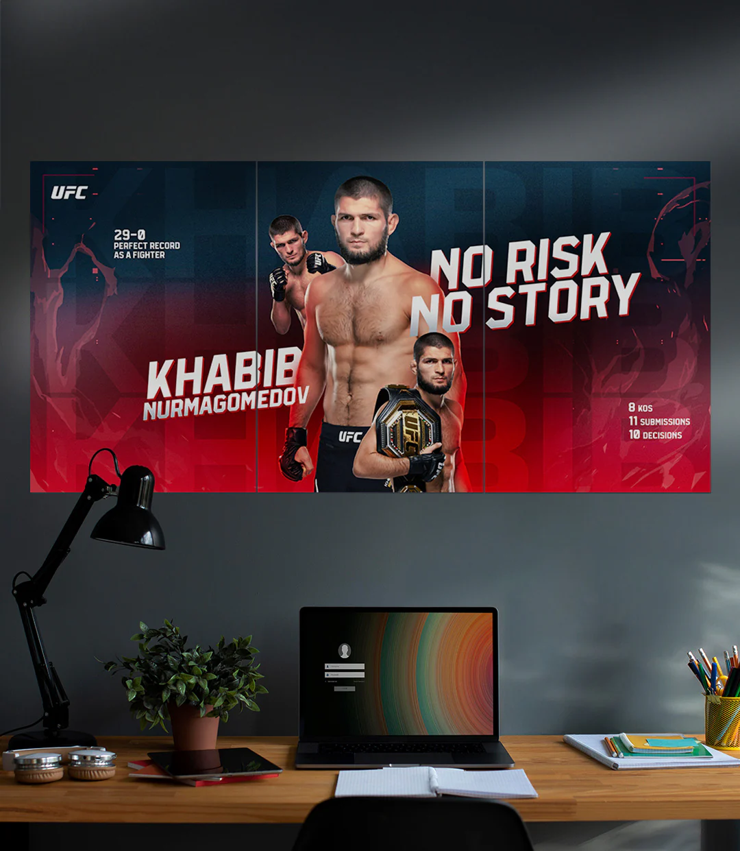 NO RISK NO STORY | Khabib Nurmagomedov | UFC | 3 Piece Set - Image 2
