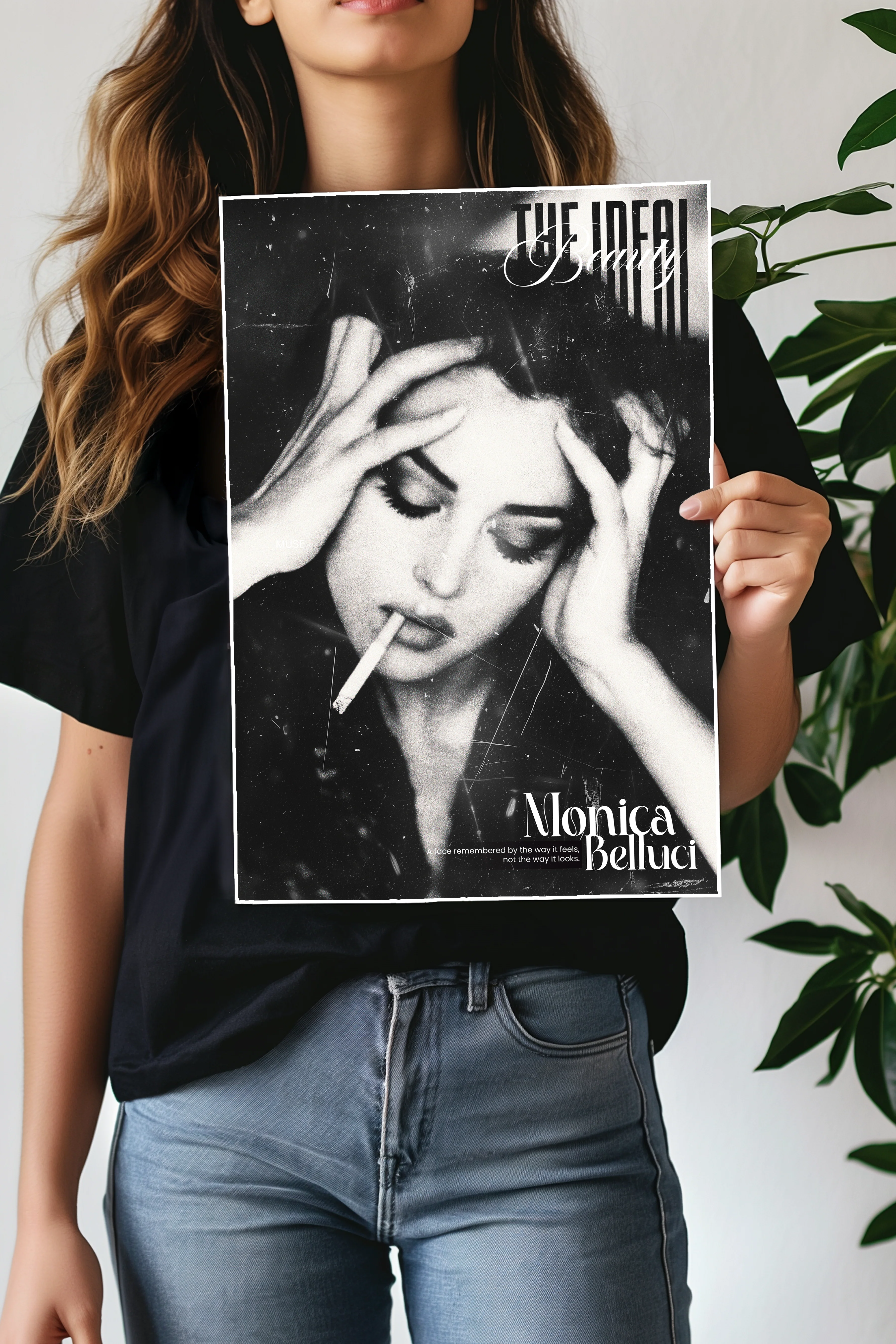 The Ideal Beauty | Vintage Noir Aesthetic | Monica Bellucci | Celebrities Poster - Image 2