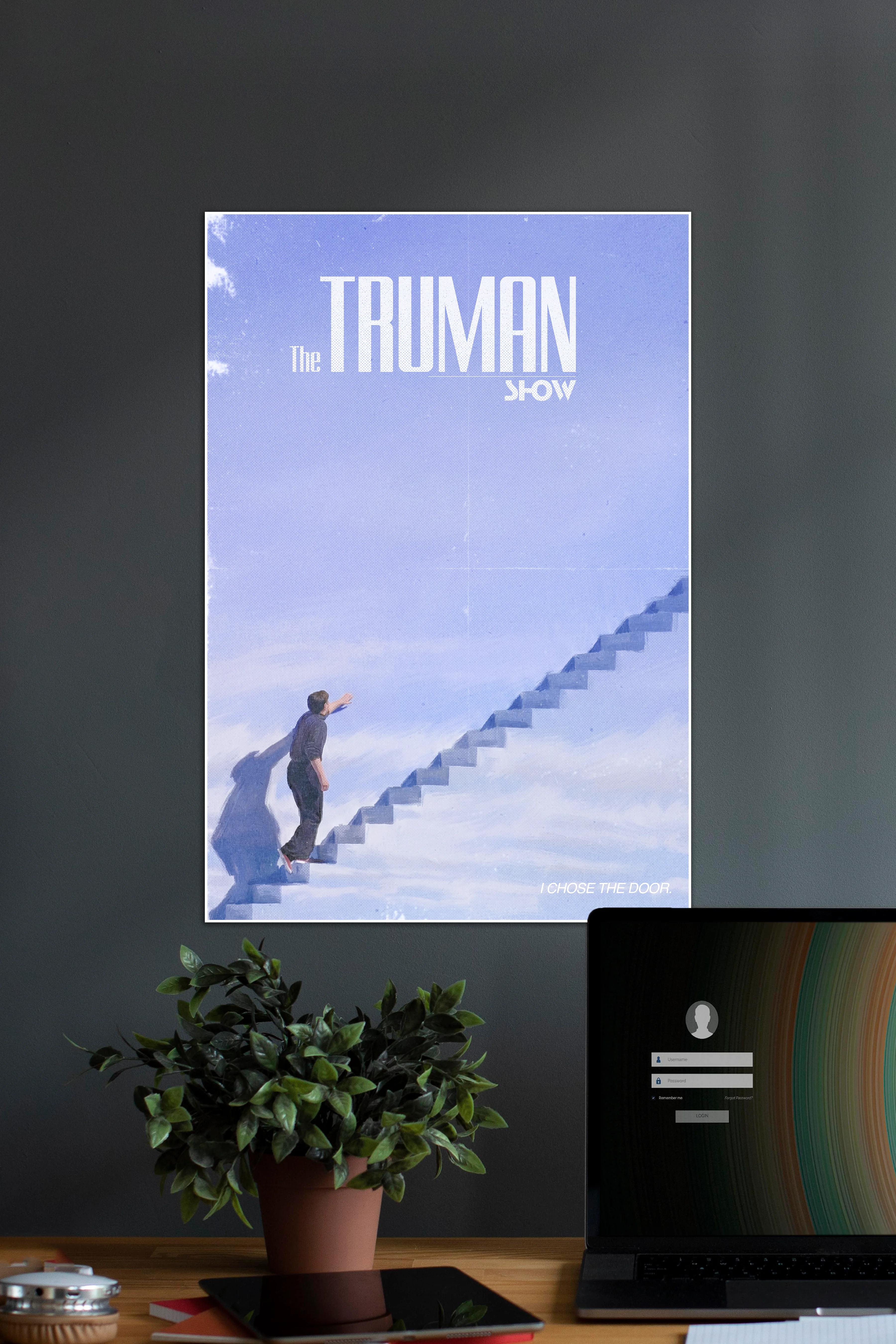 The Truman Show | I Chose the Door | Minimal Aesthetic | Movie Poster - Image 3