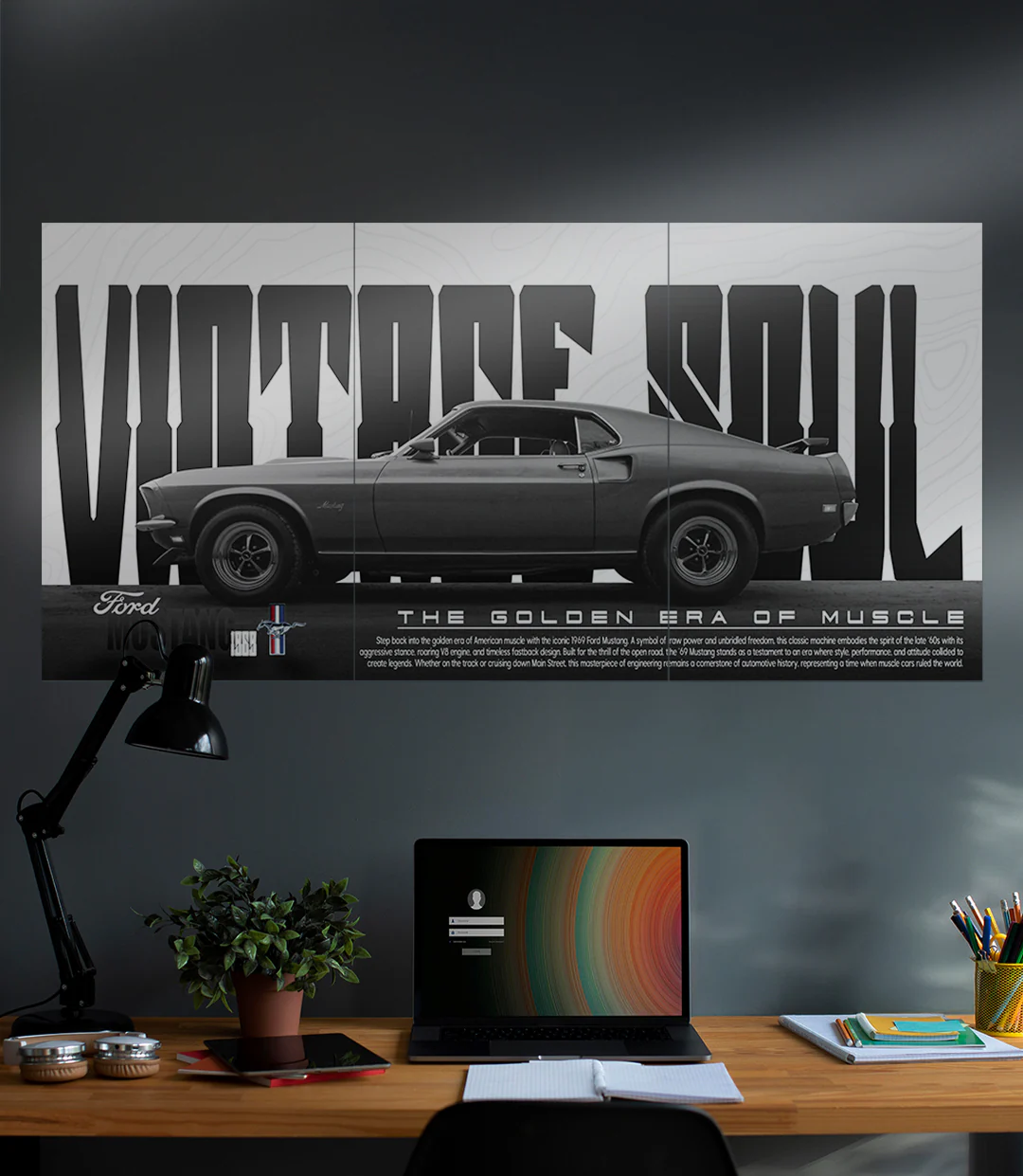 VINTAGE SOUL X FORD MUSTANG 1969 | CAR SET | 3 Piece Set - Image 2